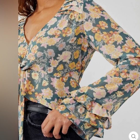 NWT Free People Maybel Blouse Size Medium - Picture 4 of 8